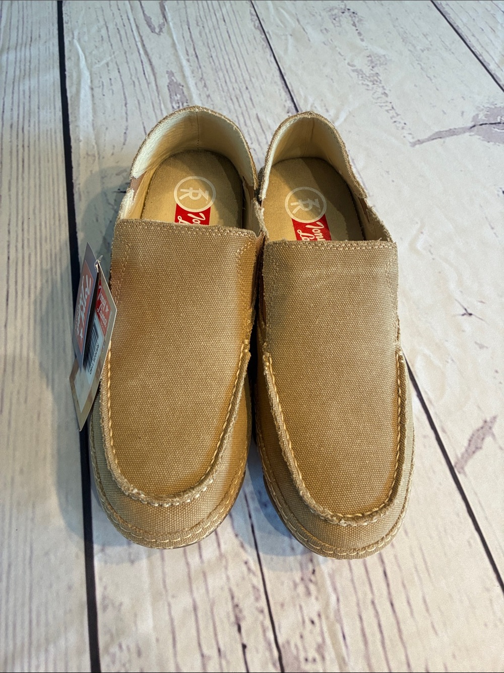 Tony Lama Casual Slip-On Men’s Loafers in Tan